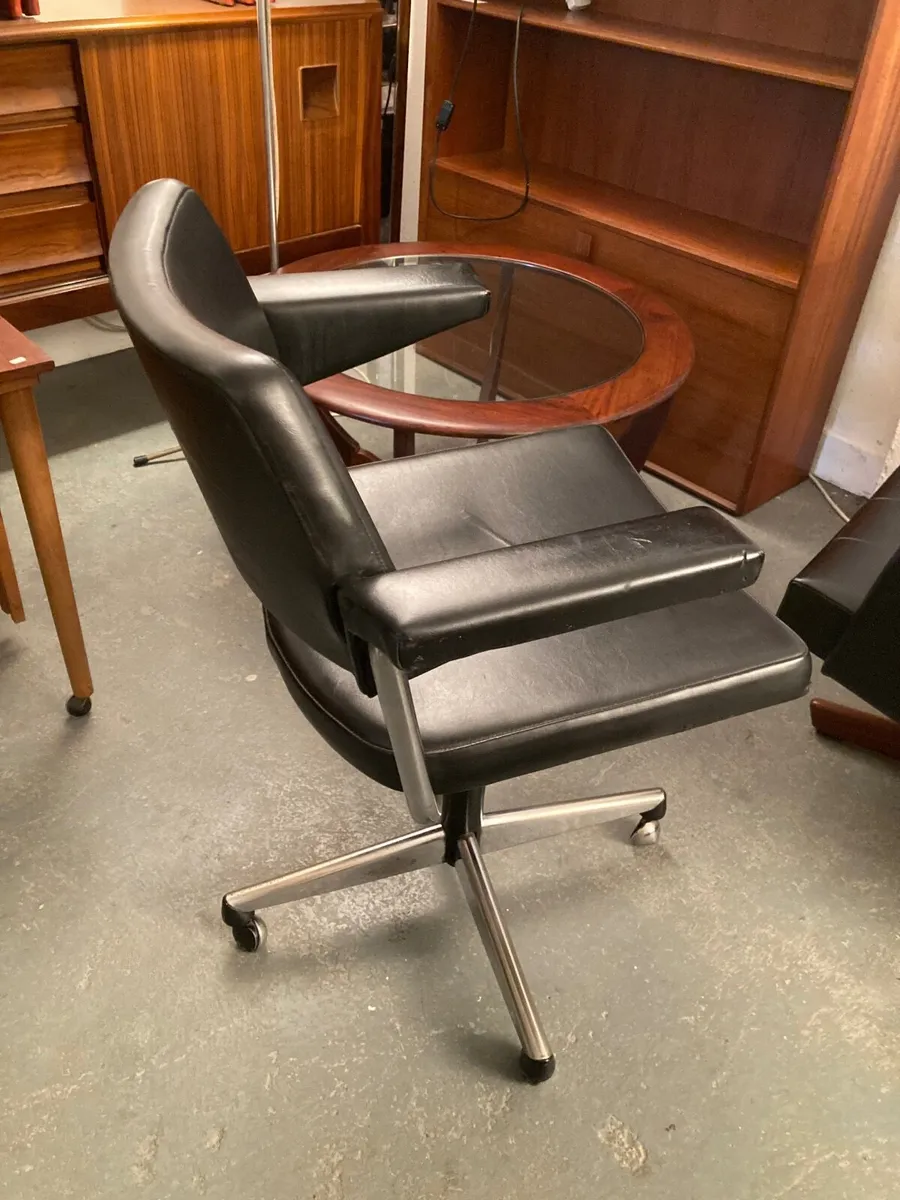 Mid Century Office Chair - Open Sat 4th April - Image 4