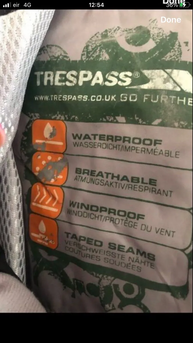 Mens trespass jacket size M €20 - Image 3