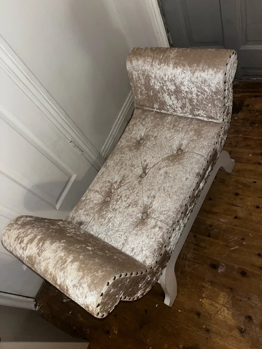 Velvet chaise lounge - Image 3