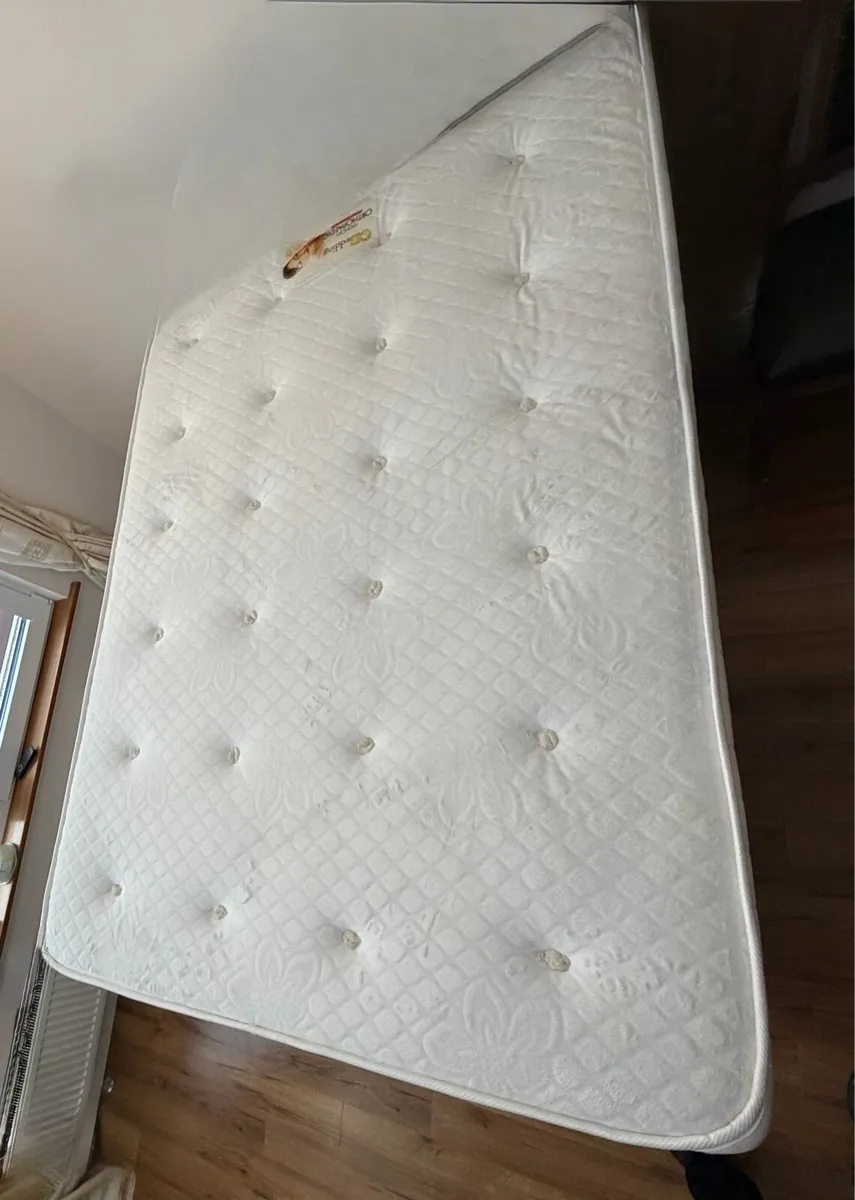 Double bed frame with mattress - Image 2