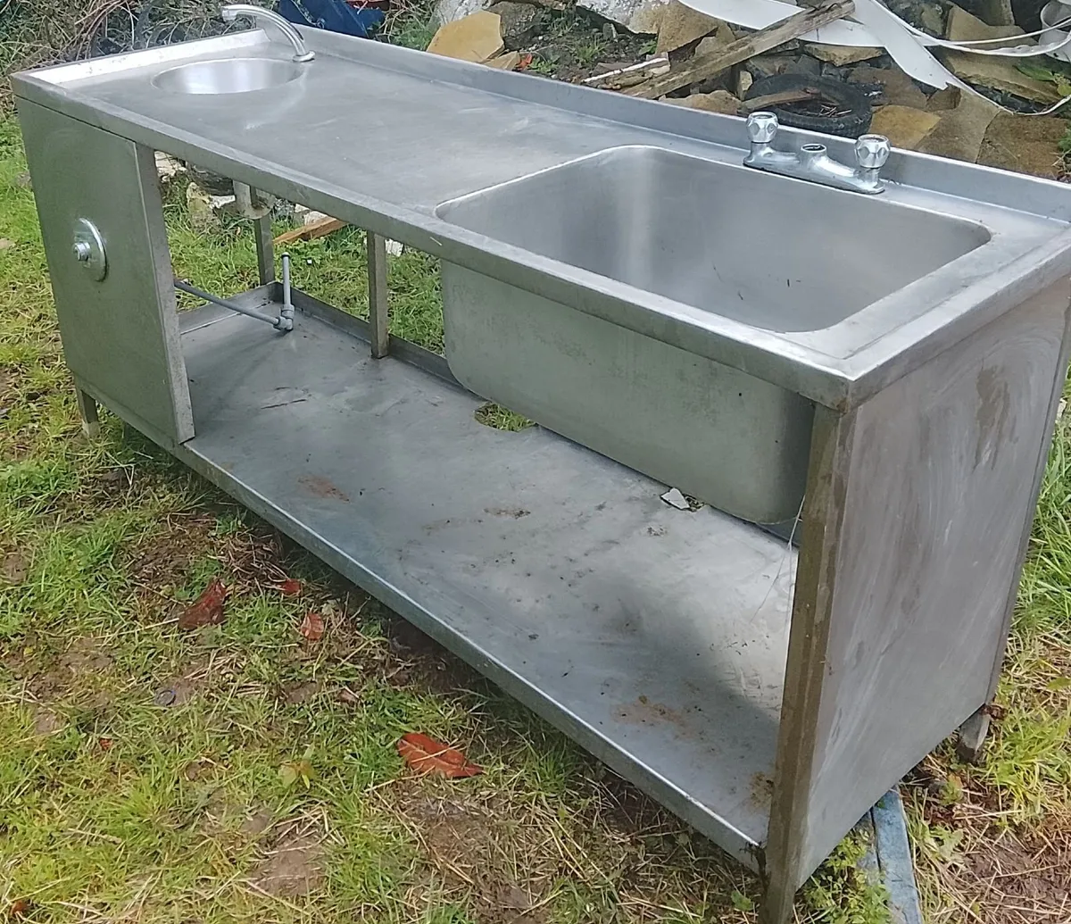 Original Heineken 2 Door Fridge and a Double Sink - Image 2
