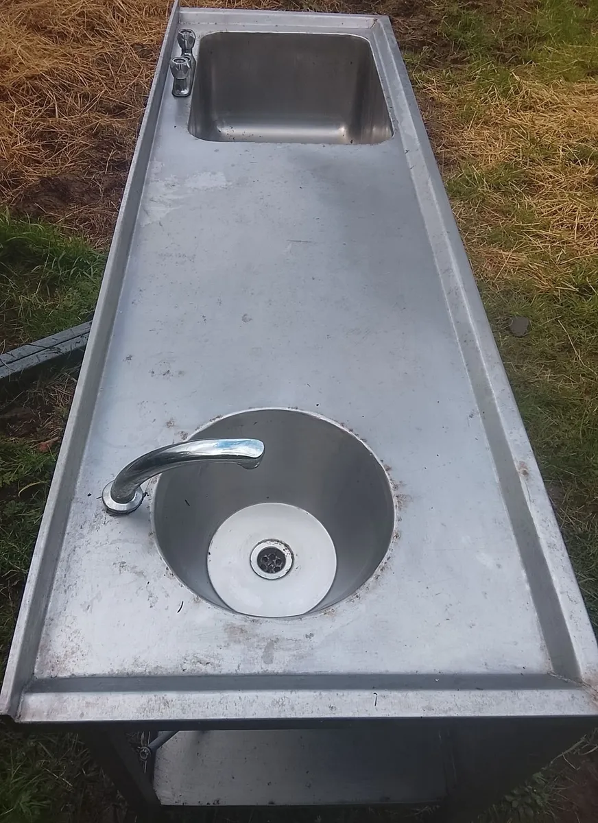 Original Heineken 2 Door Fridge and a Double Sink - Image 3