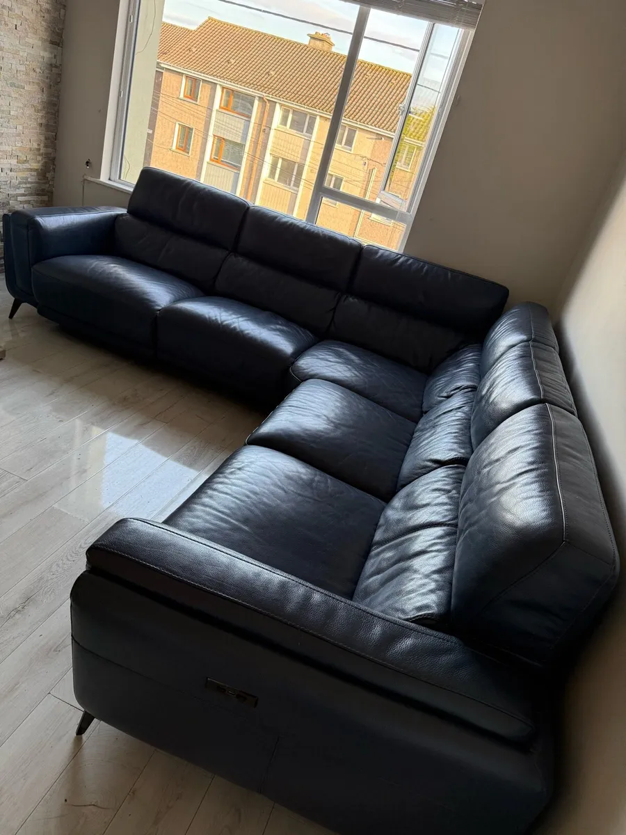 DFS San Antonio 5 seater corner sofa in denim blue - Image 1