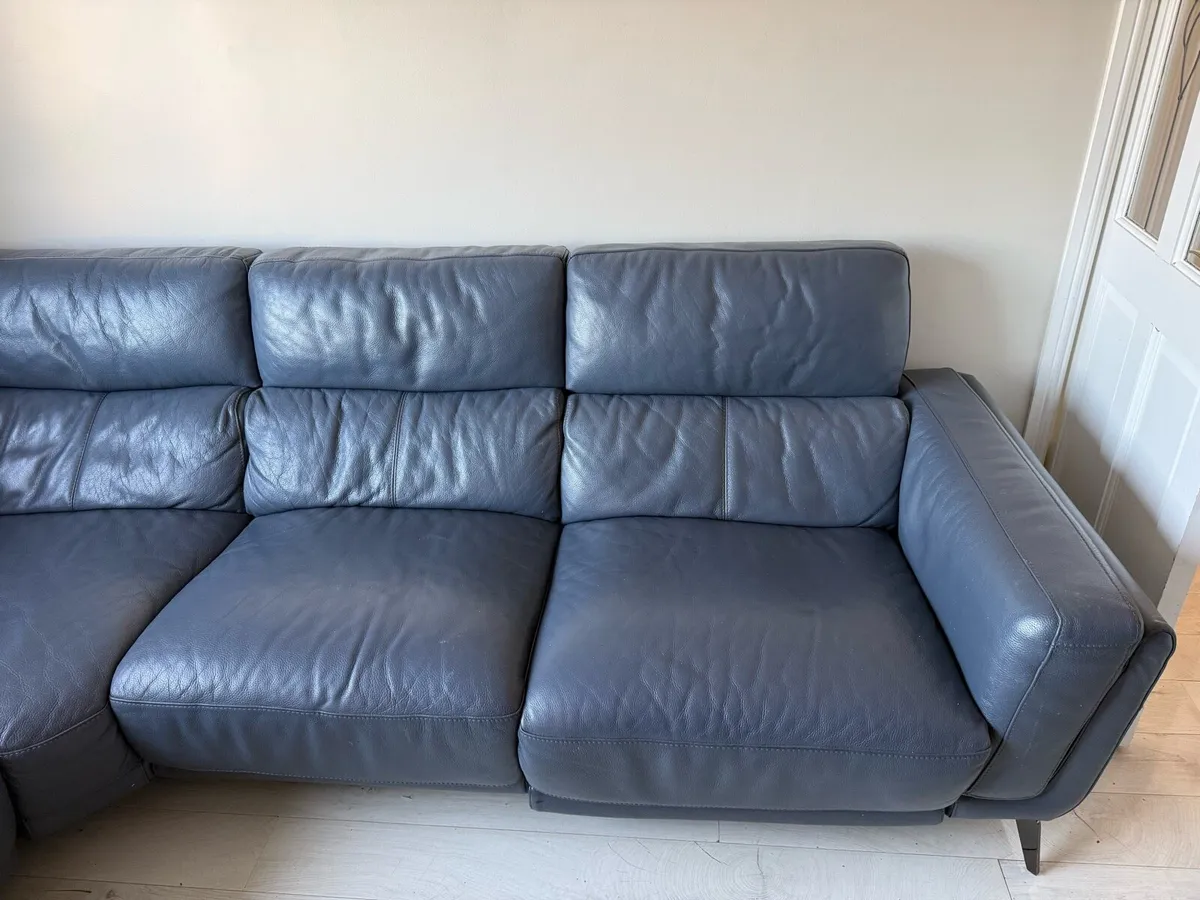 DFS San Antonio 5 seater corner sofa in denim blue - Image 3