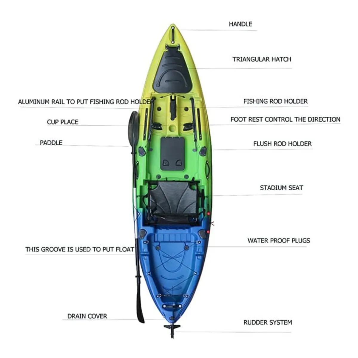 Horizon Kingfisher 10 Sea Fishing Kayaks In stock - Image 2