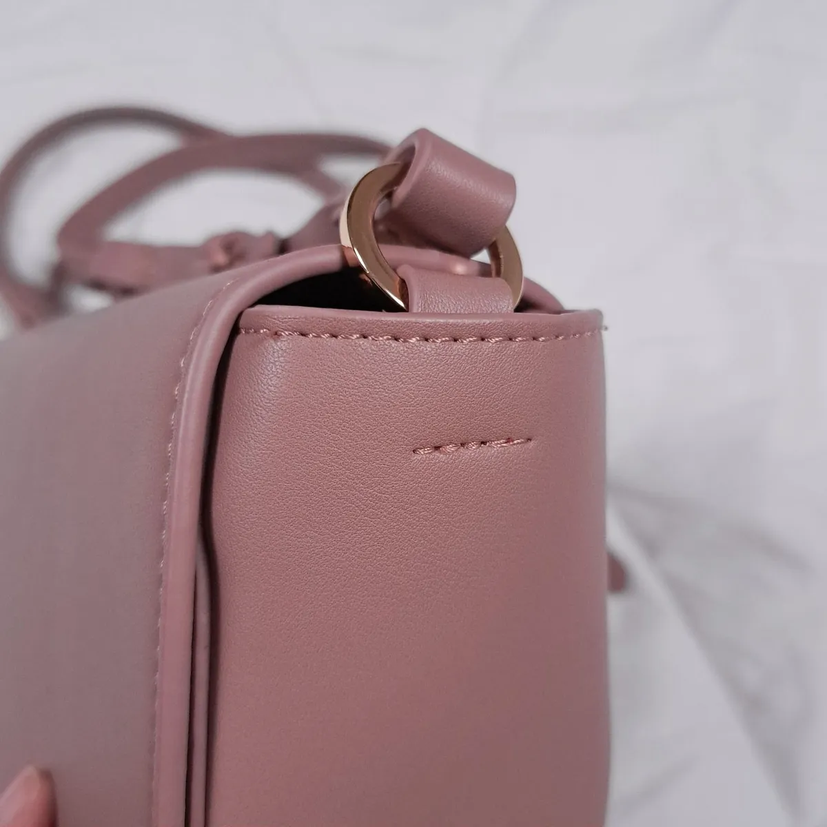 Estella Bartlett Pink Half Moon Crossbody Bag - Image 2