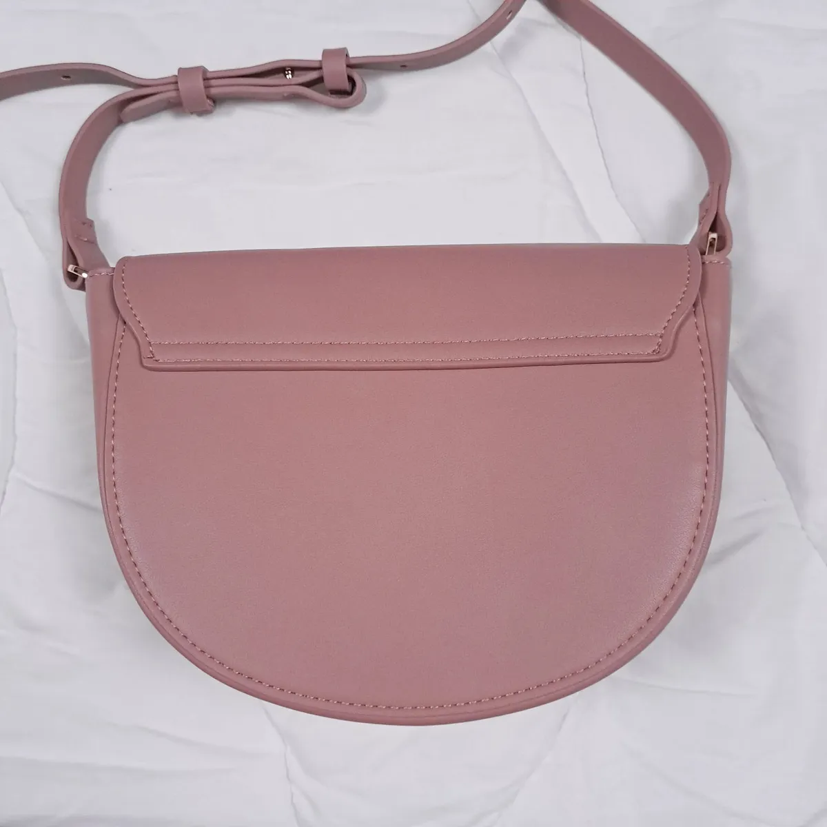 Estella Bartlett Pink Half Moon Crossbody Bag - Image 4