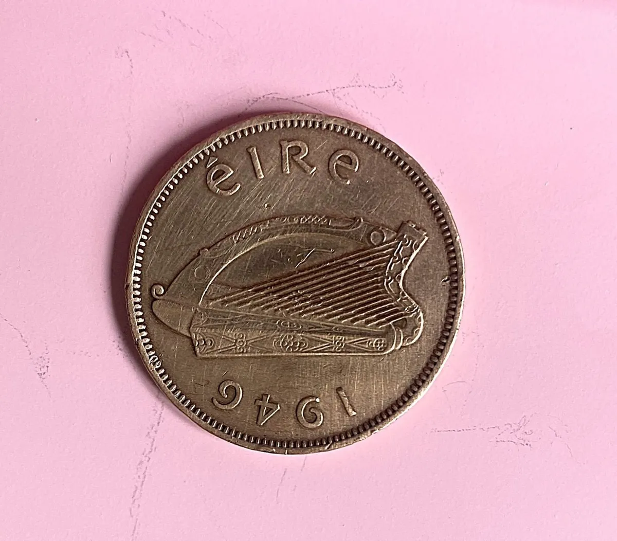 Irish Ha'penny From 1946, Free Post - Image 2