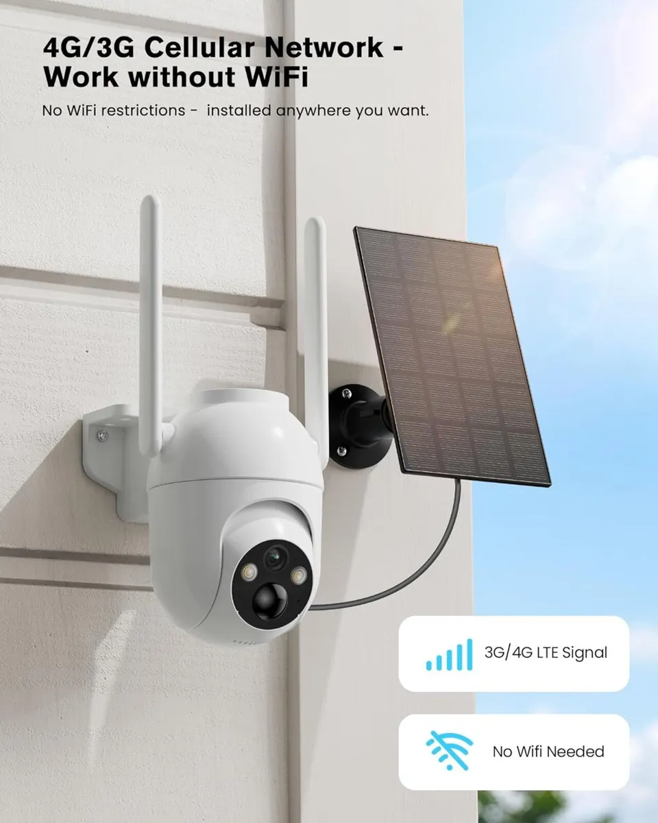 Solar Surveillance Camera with SIM ..FREE DELIVERY - Image 1