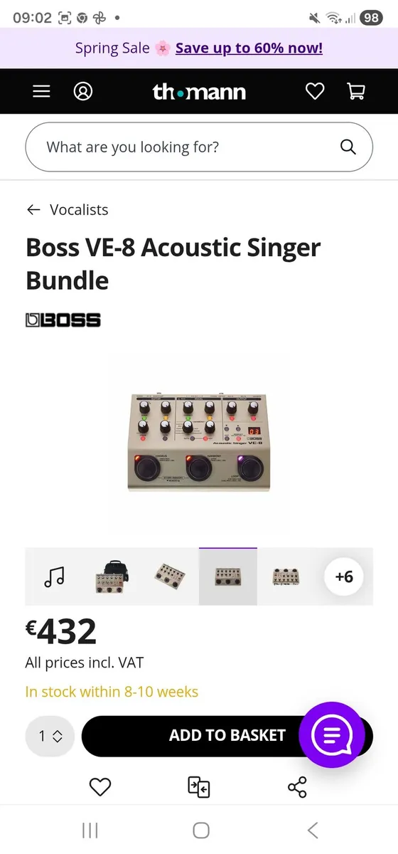 VE-8 acoustic singer pedal bundle - Image 2