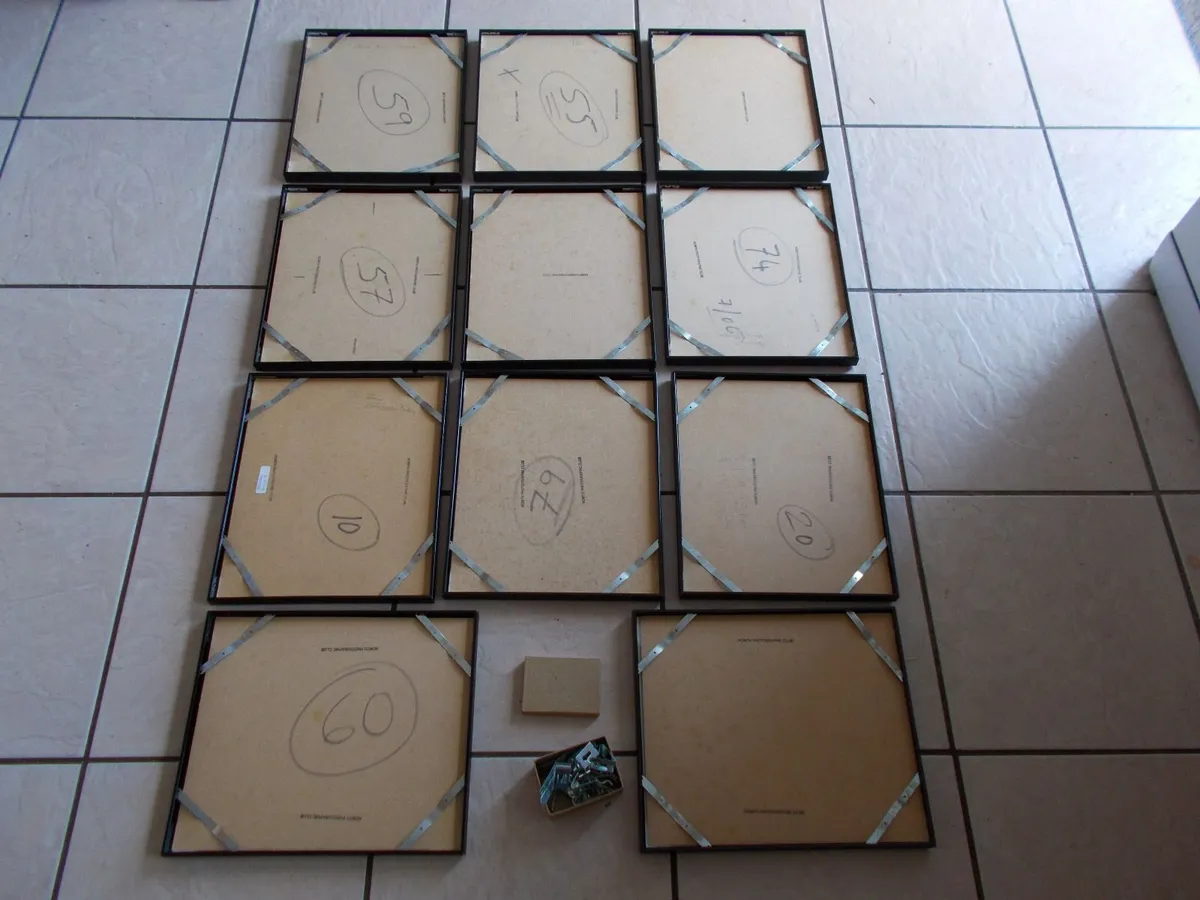 Lot of 11 Black Metal Picture Frames - Image 3