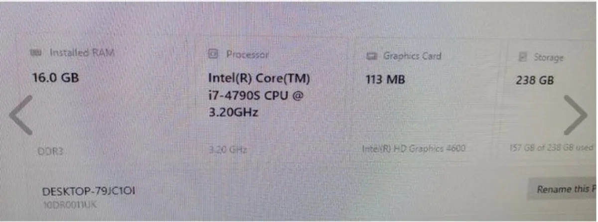 i7 Lenovo ThinkCentre Desktop PC 16GB RAM SSD Wind - Image 4