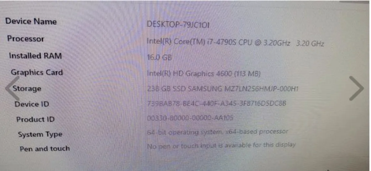 i7 Lenovo ThinkCentre Desktop PC 16GB RAM SSD Wind - Image 3