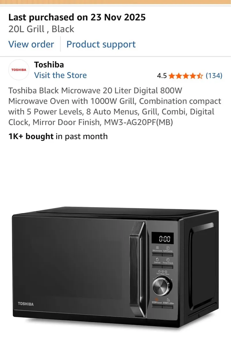Toshiba Microwave - Image 2