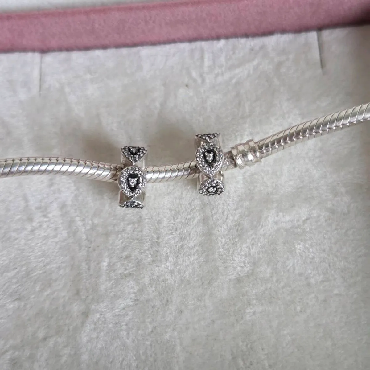 Pandora ×2 spacers charms cascading glamour clear - Image 4
