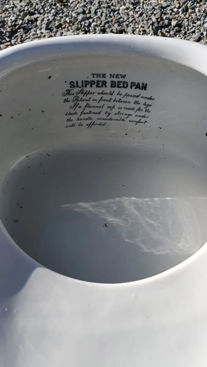 Antique ceramic slipper bed pan - Image 2