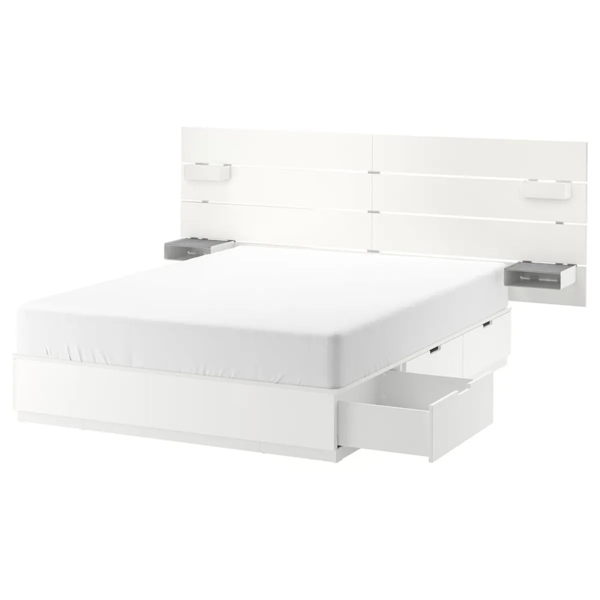 IKEA double bed with storage - Image 1