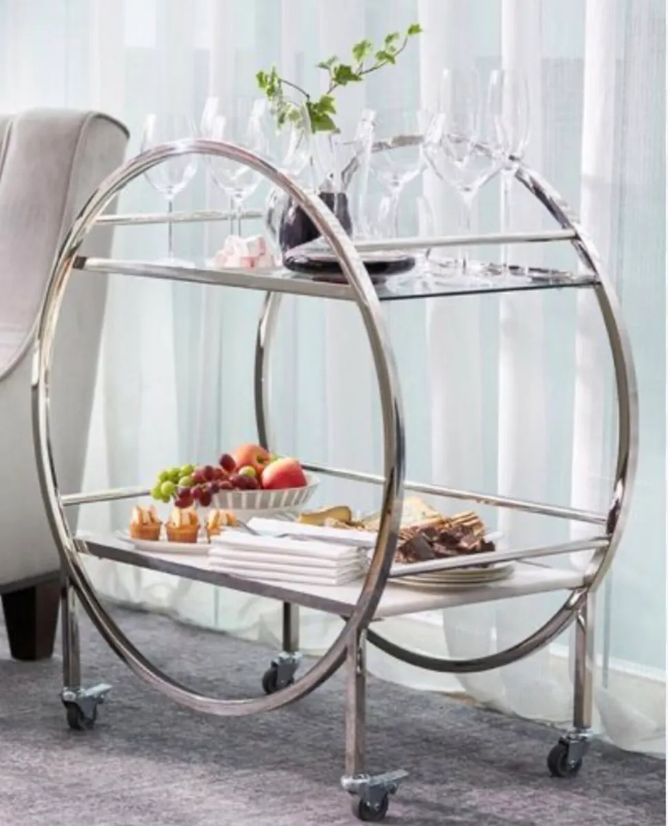 Marble Drinks Trolly by Francis Brennan - Image 1