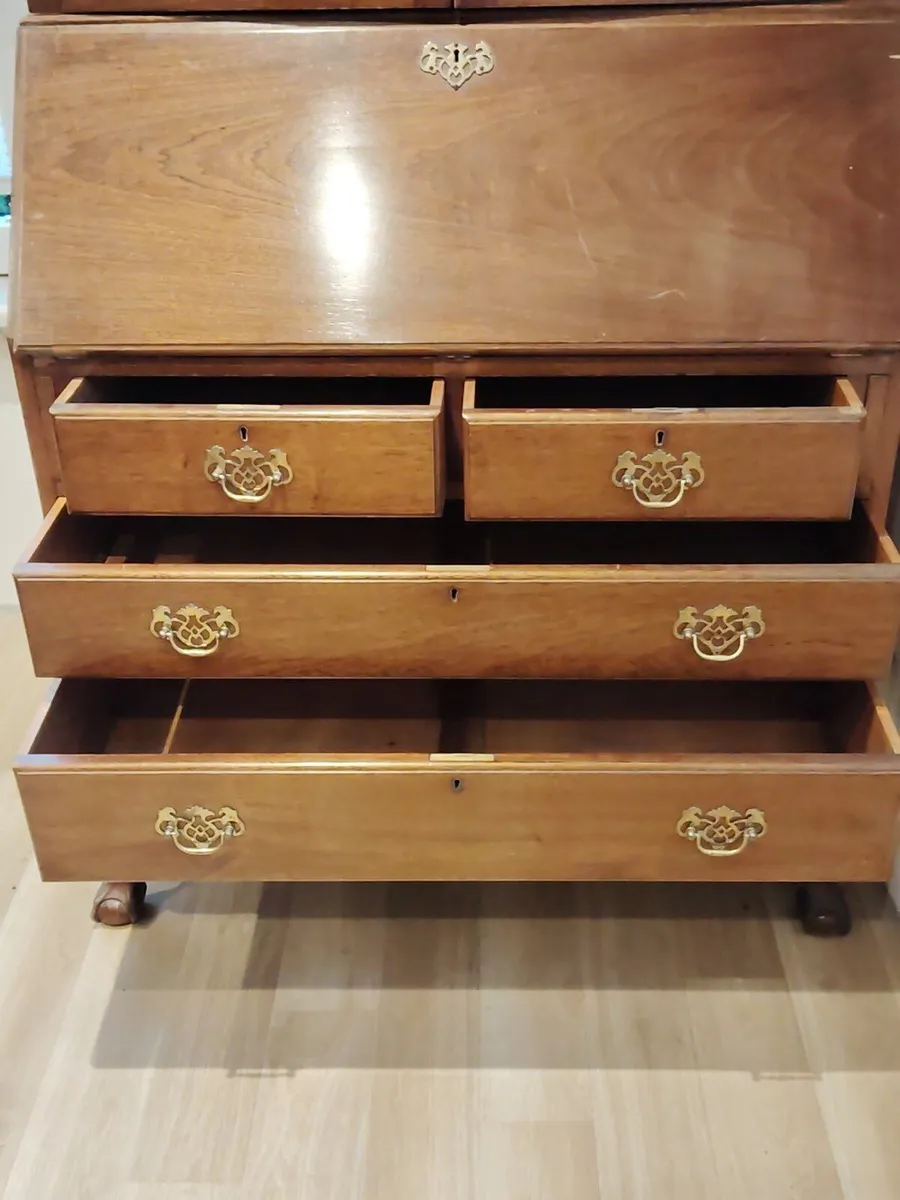 Edwardian bureau bookcase - Image 2