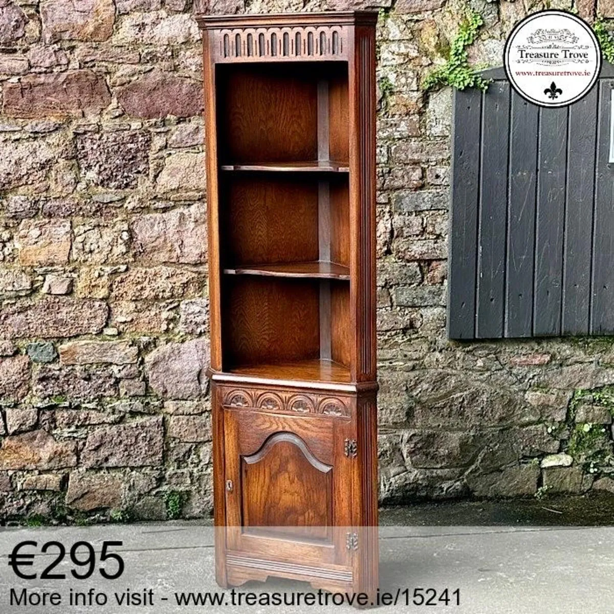 Vintage Tall Corner Cabinets - Image 2