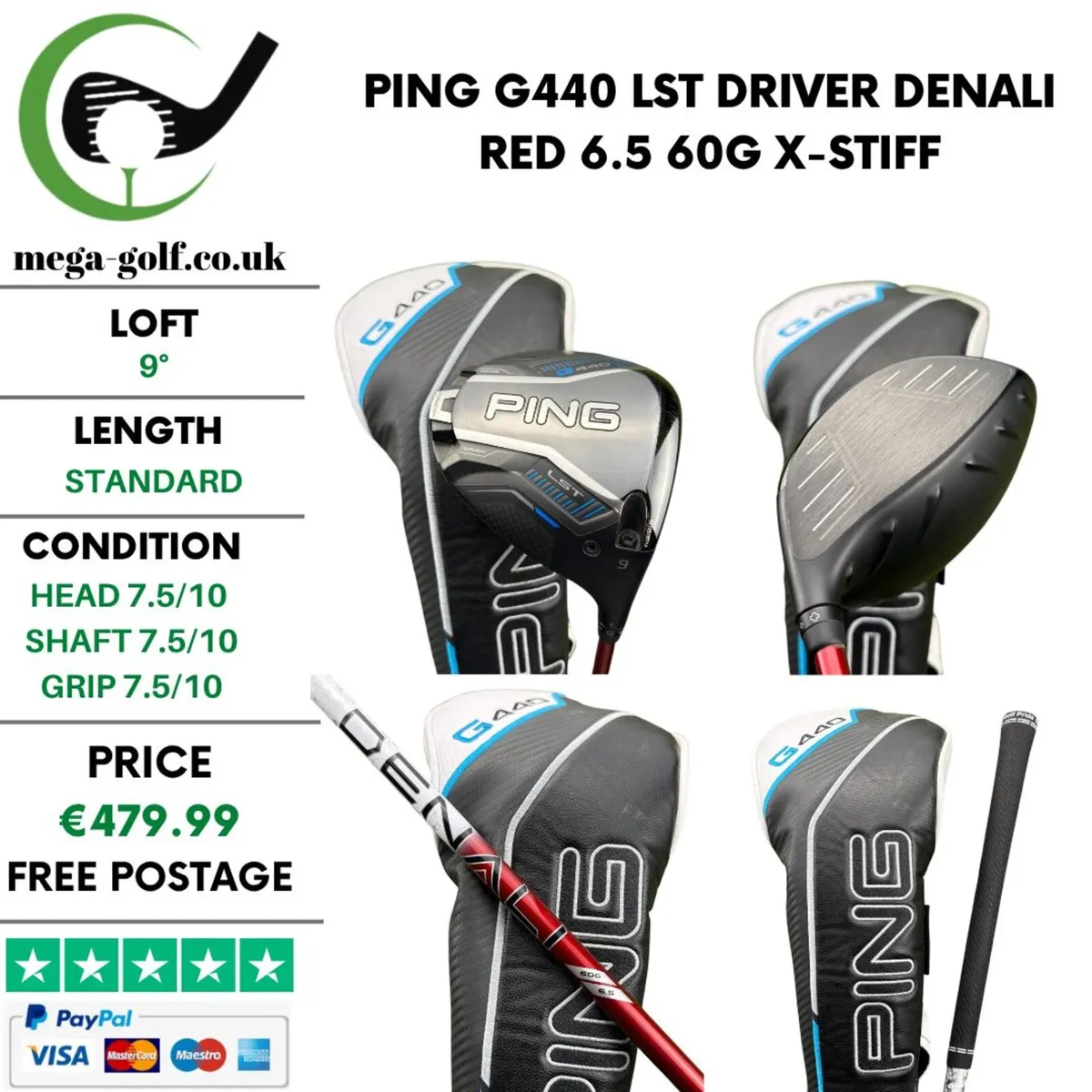 Ping G440 LST Driver / 9° / X-Stiff - Image 1