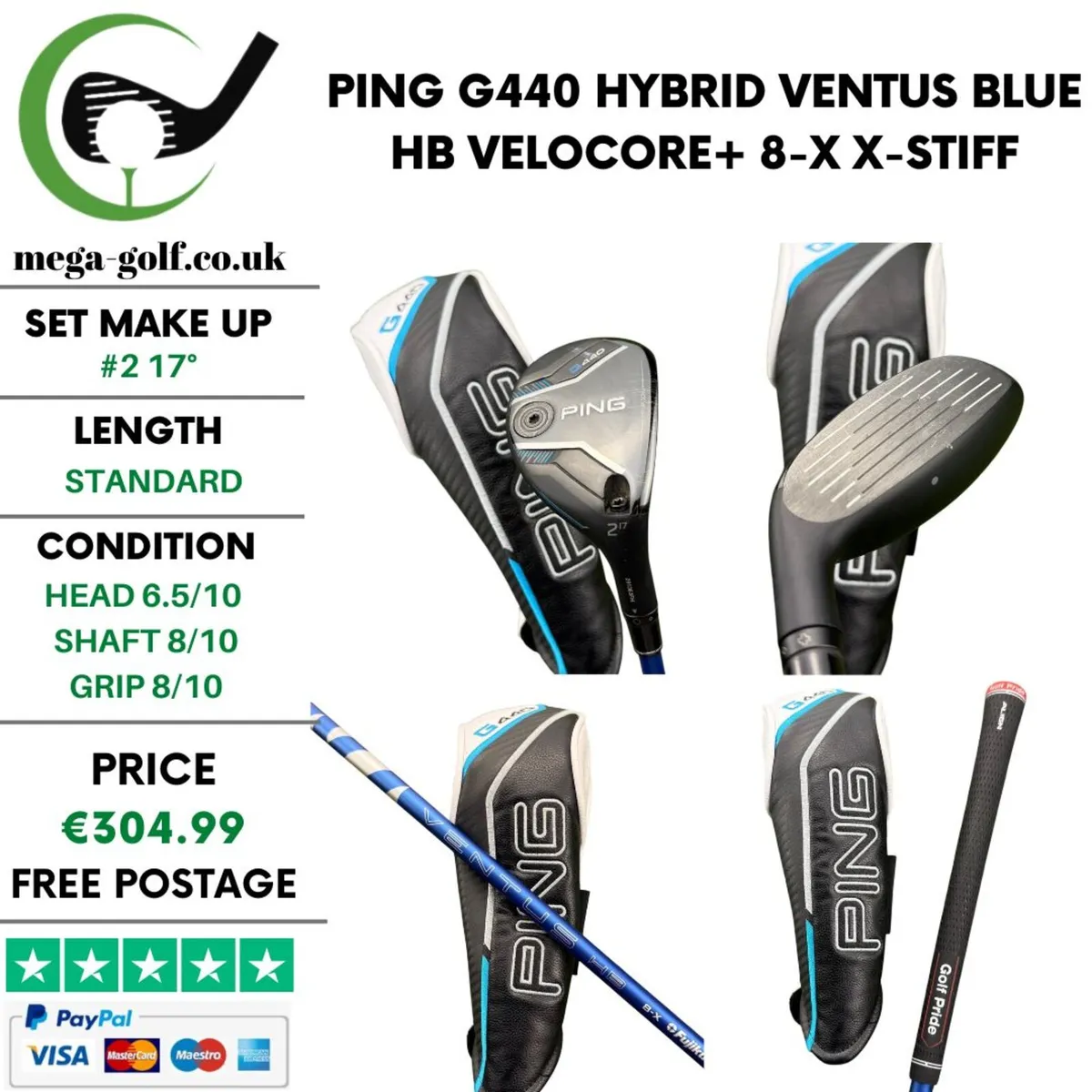 Ping G440 Hybrid / #2 17° / X-Stiff - Image 1