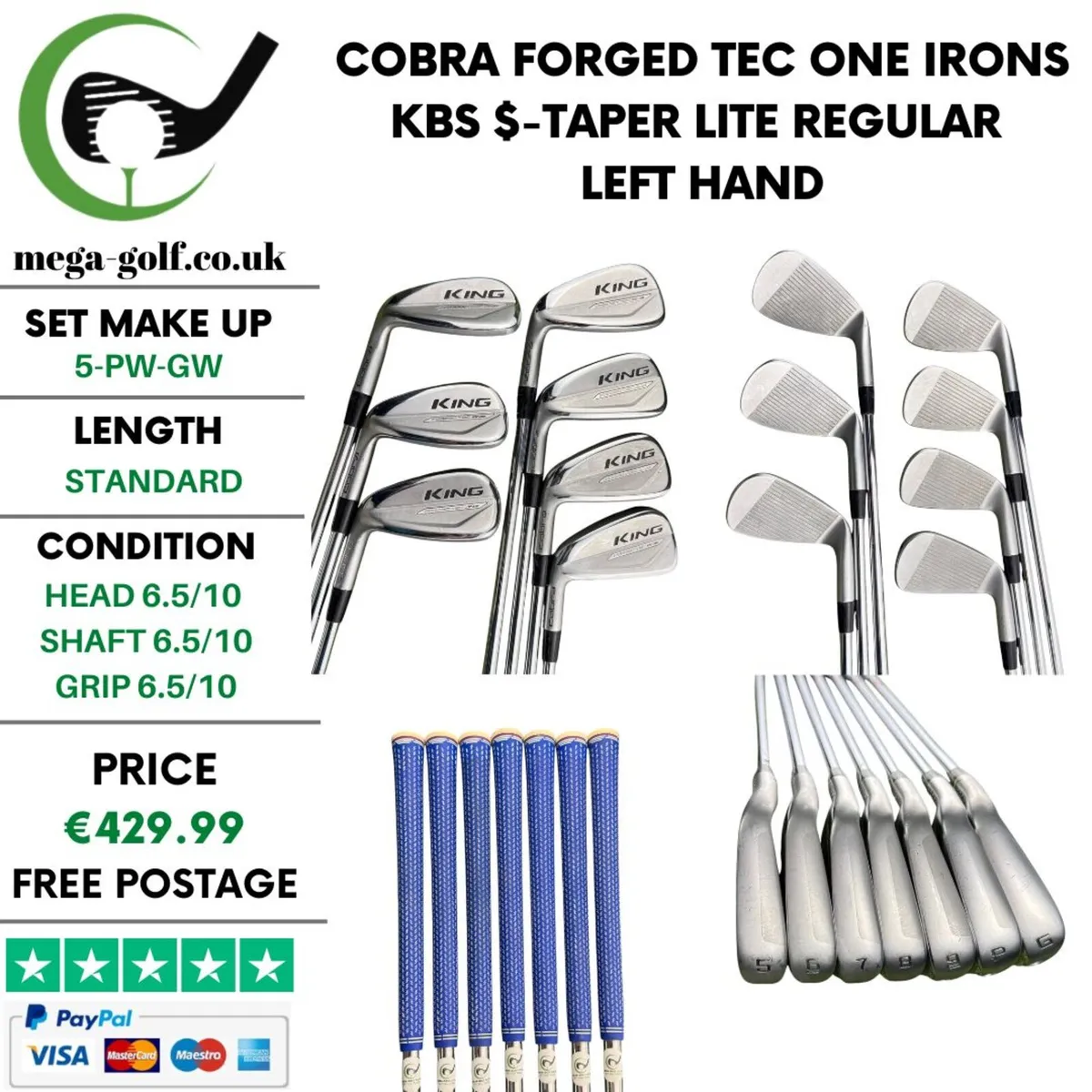 Cobra Forged Tec One Irons / 5-Pw-Gw / Regular - Image 1