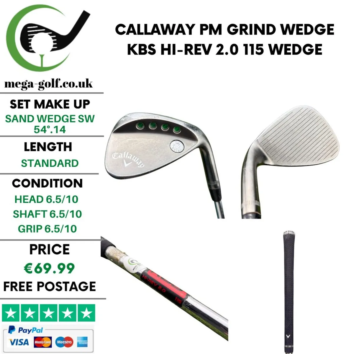 Callaway PM Grind Wedge Sw 54°.14 / Wedge - Image 1