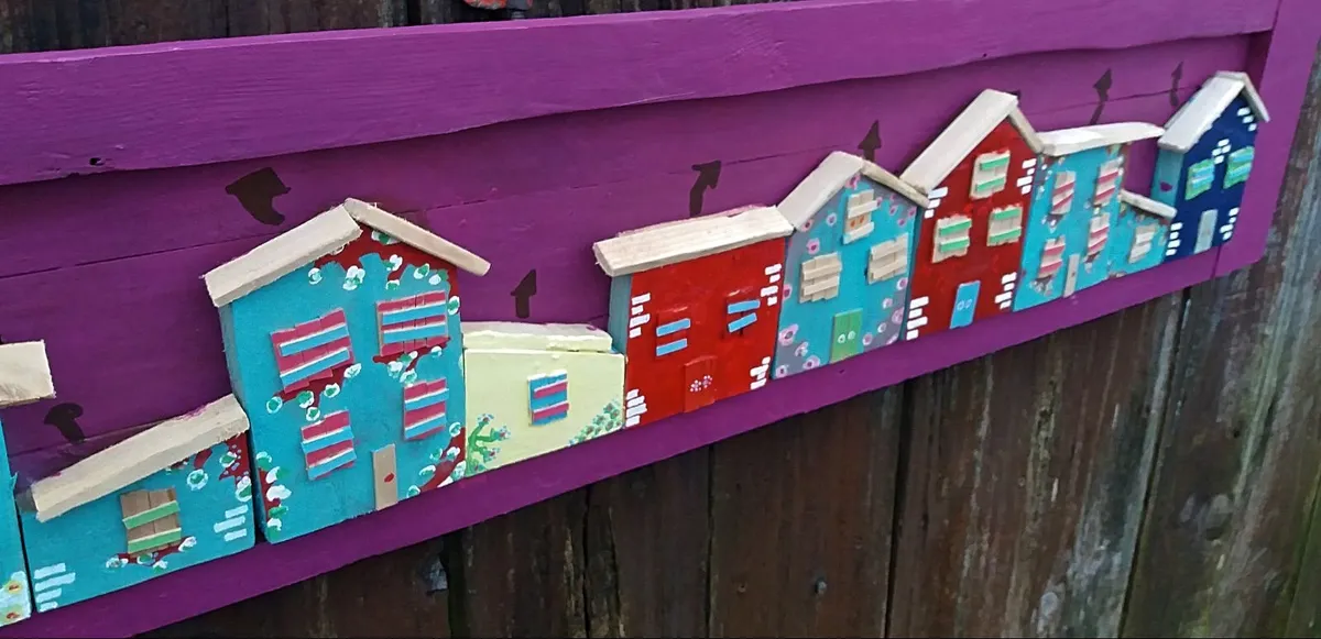 Rustic enchanted village / fairytown scene - Image 2