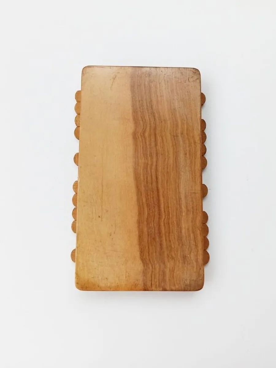 Beautiful vintage Bezique wooden scorer maker/card game point counter - Image 3