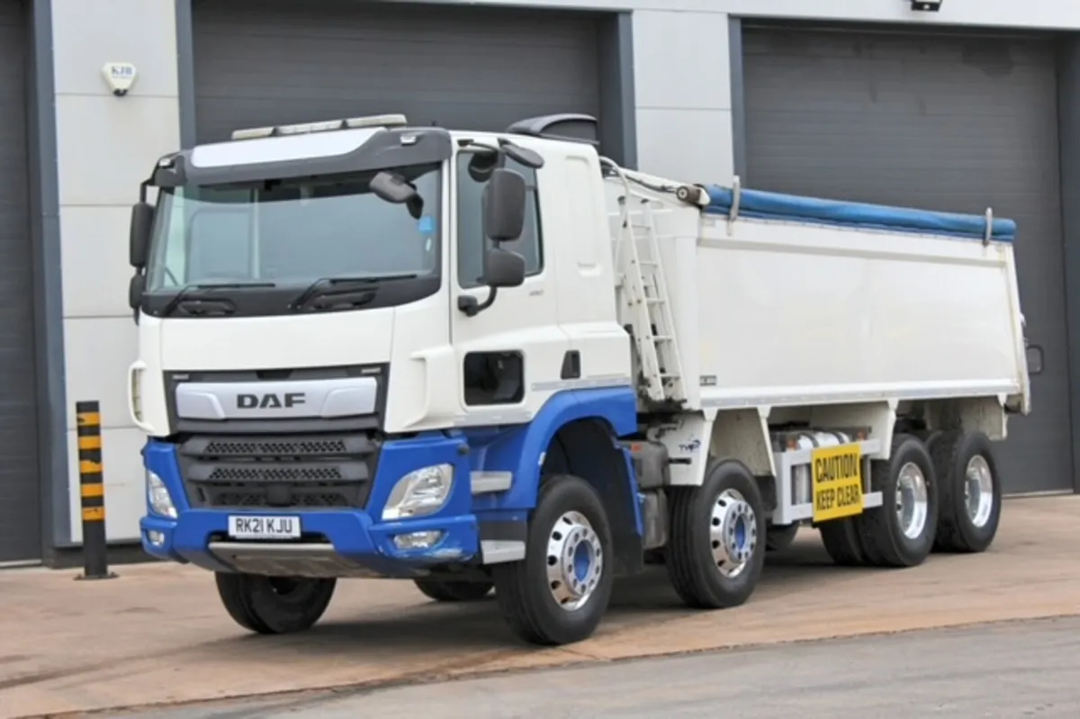 2021 DAF CF450 8X4 ALLOY INSULATED TARMAC TIPPER - Image 3