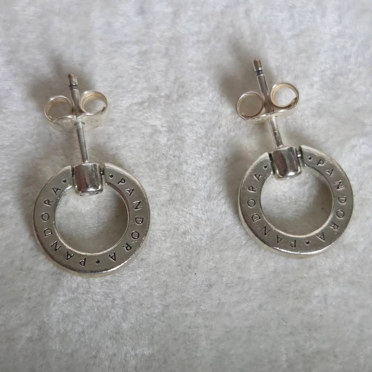 Pandora Pavé/ Logo Circle Reversible Stud Earrings - Image 4