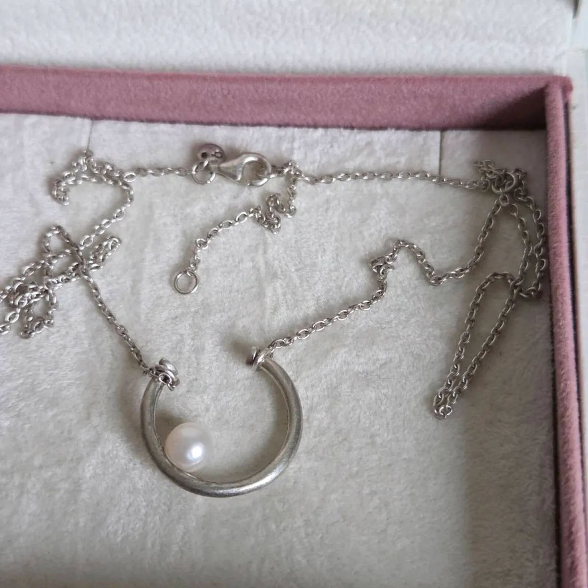 Pandora contemporary pearl necklace ajustable size - Image 3