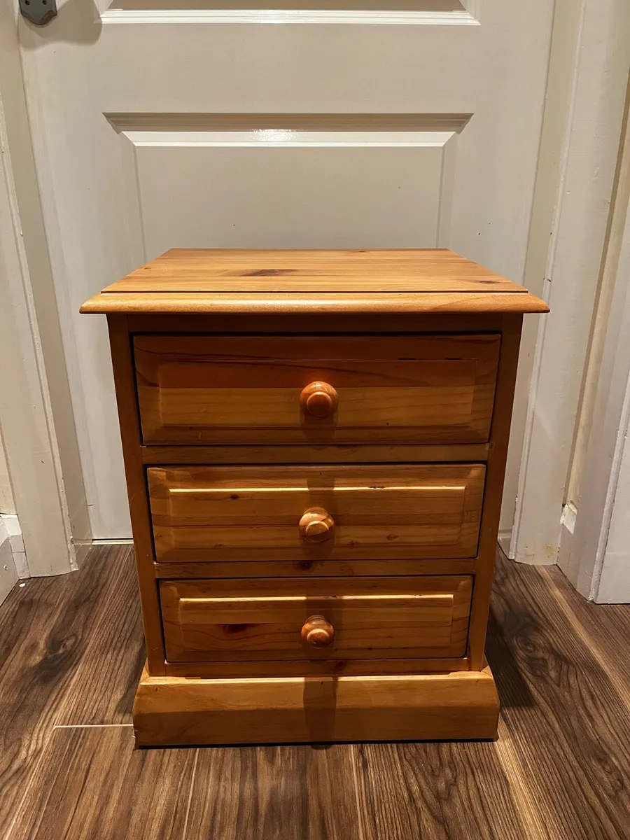 Solid Pine Bedside Locker - Image 1