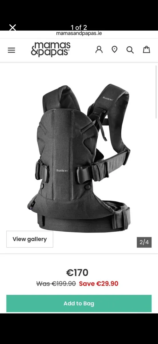 BabyBjörn Carrier One - Black - Image 2