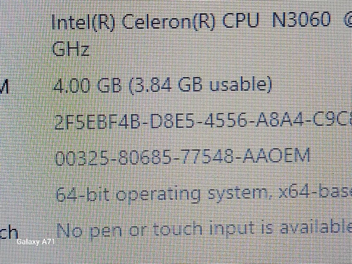 HP Laptop Model 14-am069na, 4GB, 1TB, Win 10, - Image 3