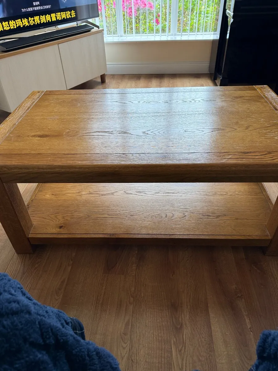 Oak coffee table - Image 3