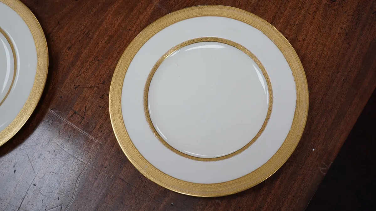 Antique Royal Worcester Set of 6 Plates - 9 in - Image 4