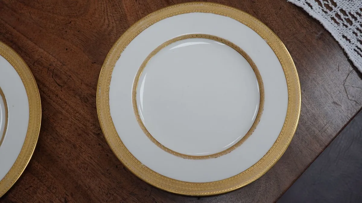 Antique Royal Worcester Set of 6 Plates - 9 in - Image 3