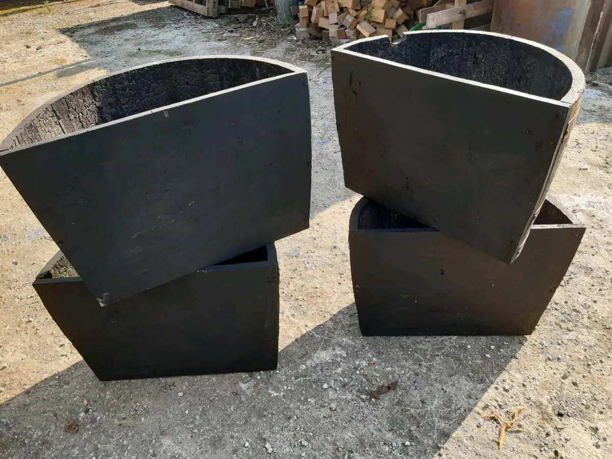 whiskey barrel planters - Image 3