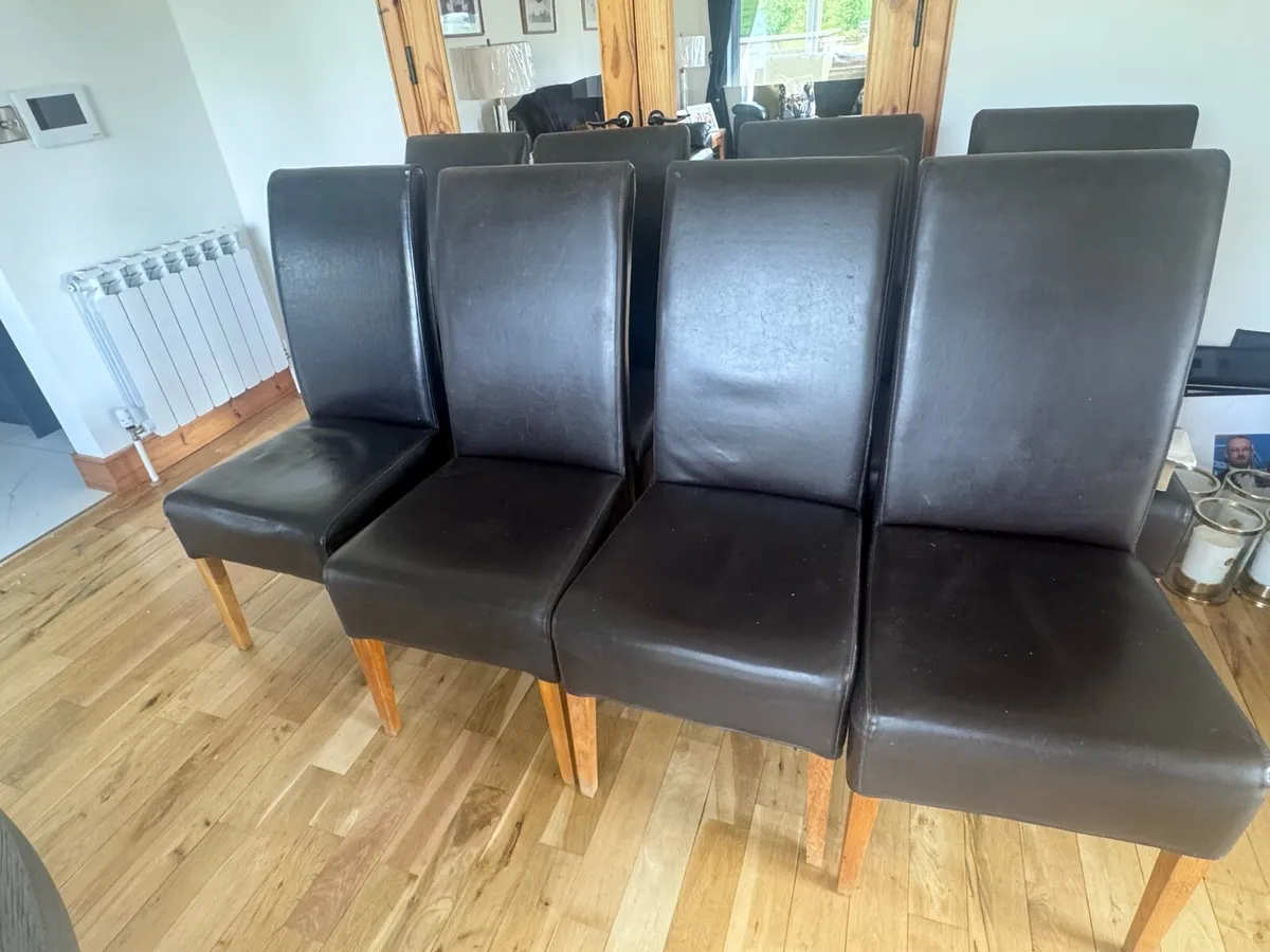 100% Leather Dining Chairs