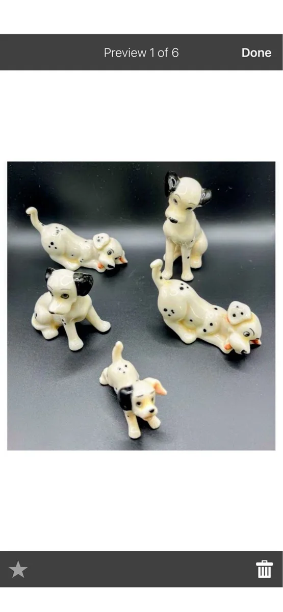 Vintage collection of Dalmatian Dogs
