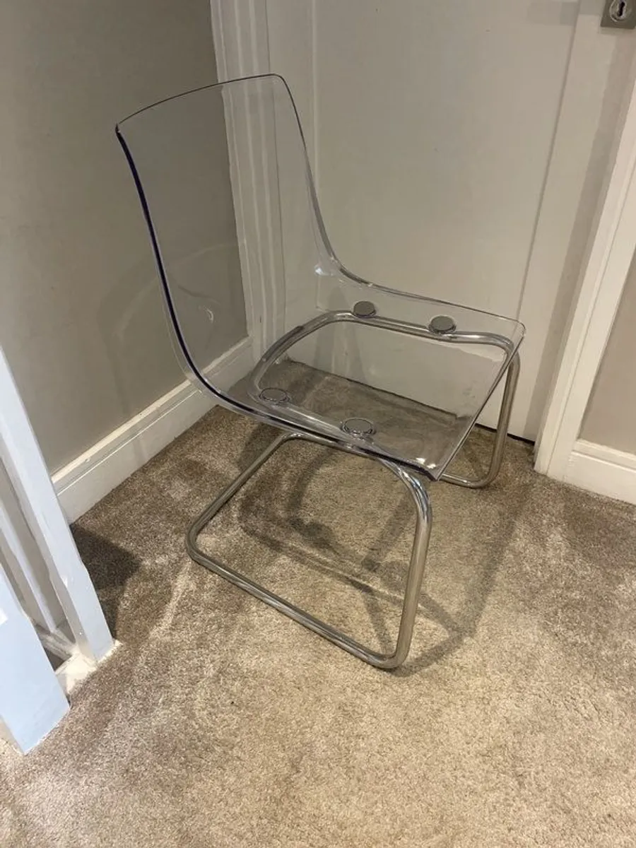 Ikea clear  chair  in perfect condition - Image 2