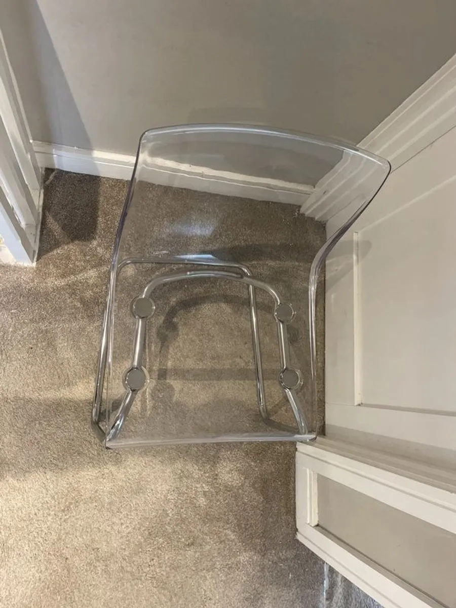 Ikea clear  chair  in perfect condition - Image 3