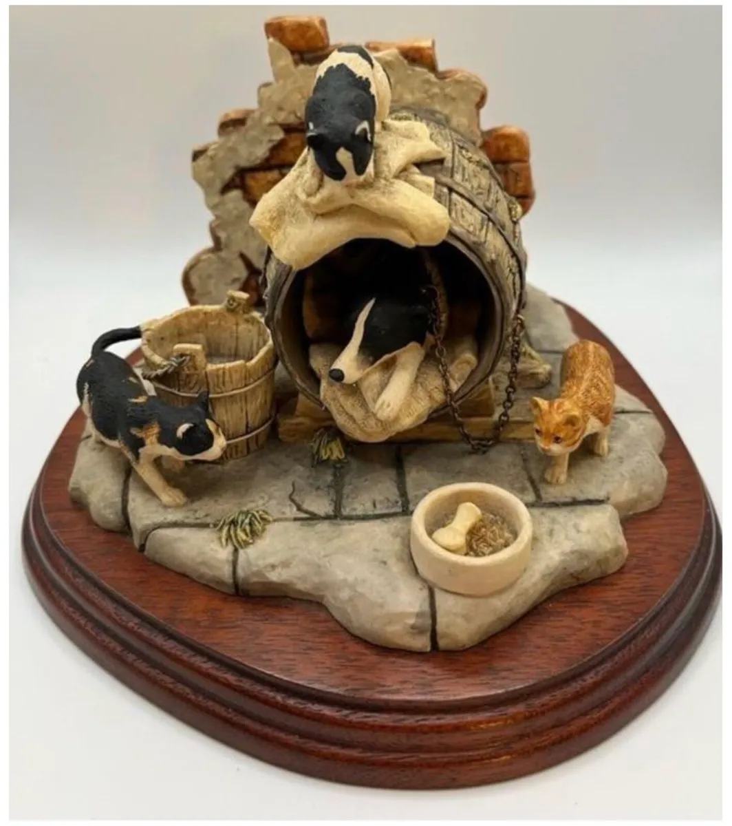 Vintage 'Let Sleeping Dogs Lie' by Border Fine Art - Image 4