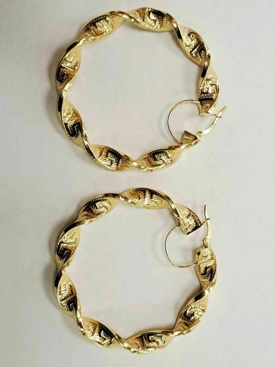 9K Gold Earrings - Image 1