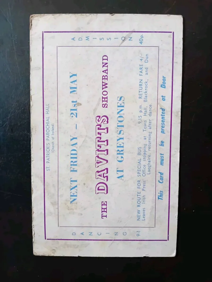 Old dance ticket