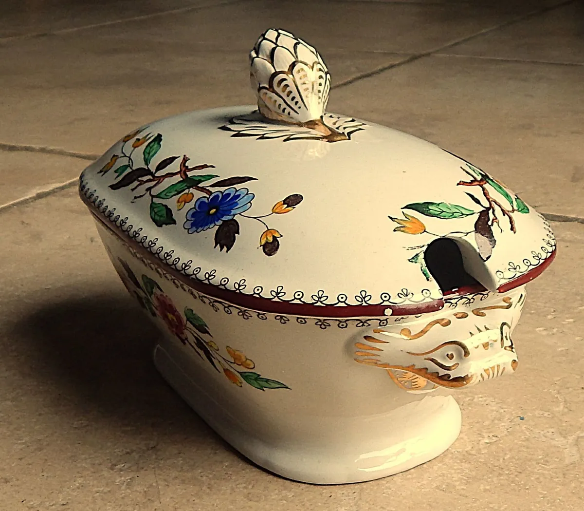 Spode Gilded Sauce Tureen and Stand - Image 3