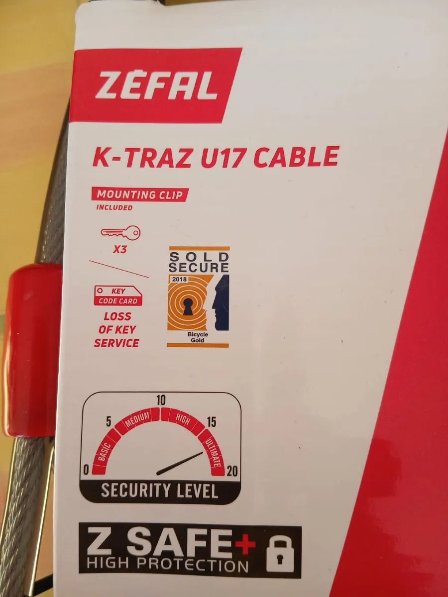 Bicycle K-Traz U17 Cable and U Lock Brand New - Image 3