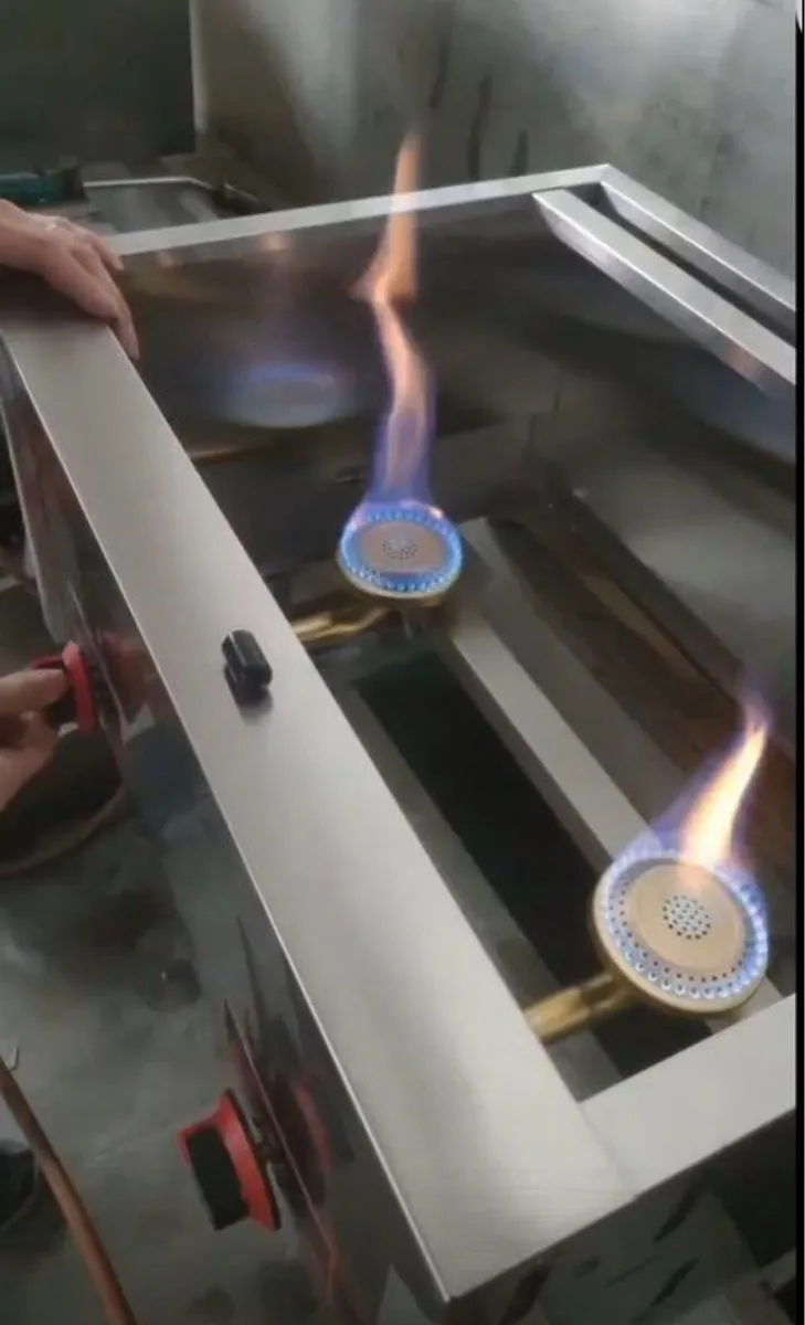 New 6Lx2 Gas Deep Fryer with Basket and Lid - Image 1